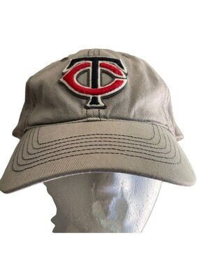 Minnesota Twins Baseball Hat Stretch One Size Large Faded Distressed Worn In Cap